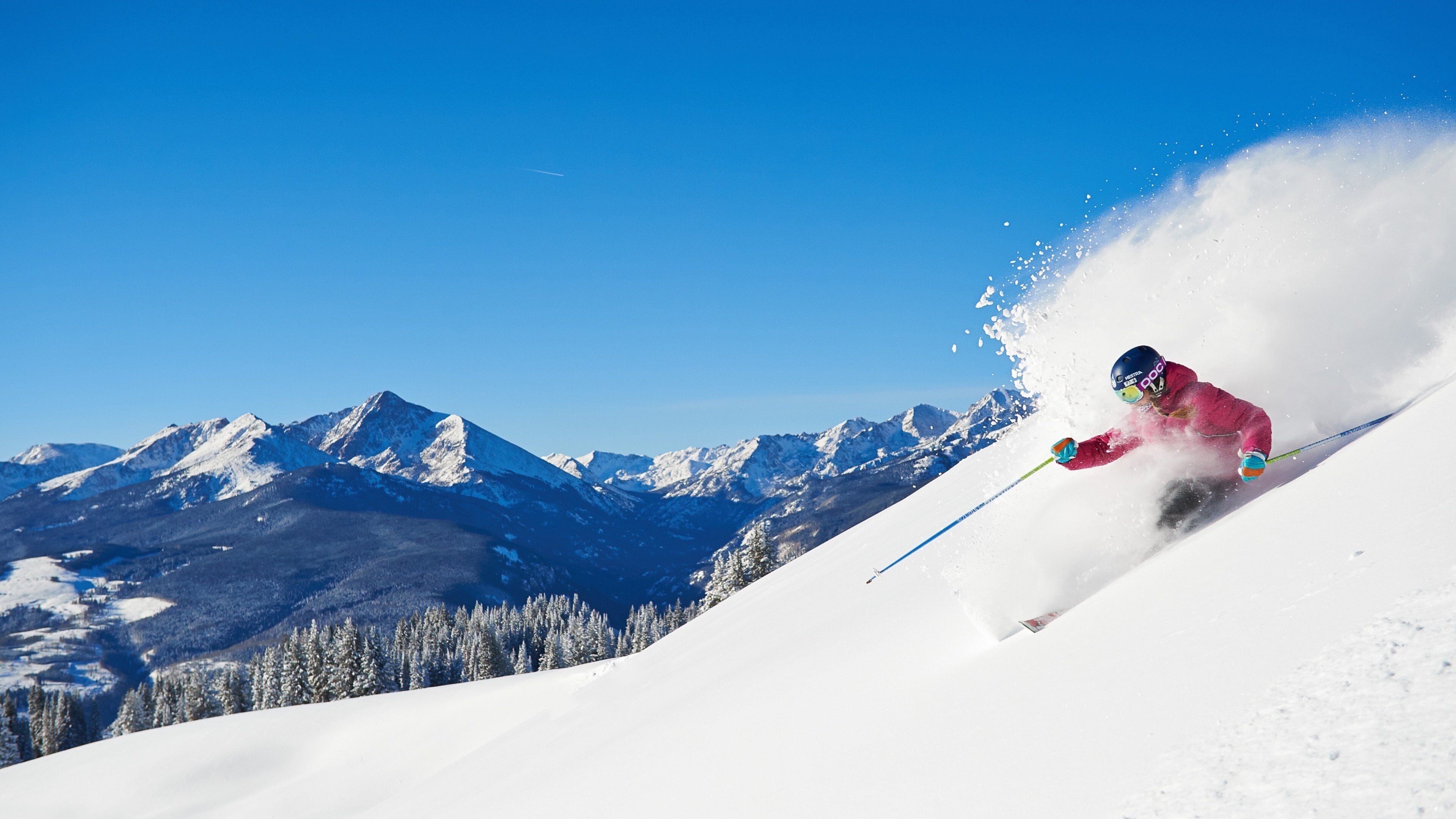 Vail Ski Resort which includes mountains, snow and landscape views
