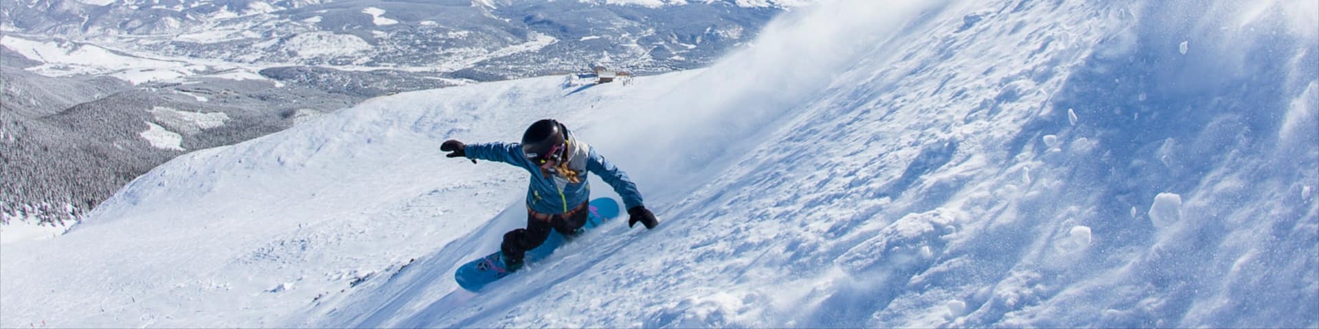 Breckenridge Ski Resort which includes snow boarding, mountains and landscape views