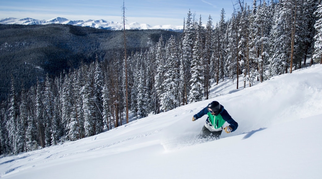 키스톤 스키 리조트 을 특징 스노보드, 눈 과 풍경