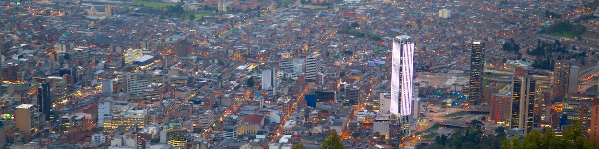 Torre Colpatria featuring a city