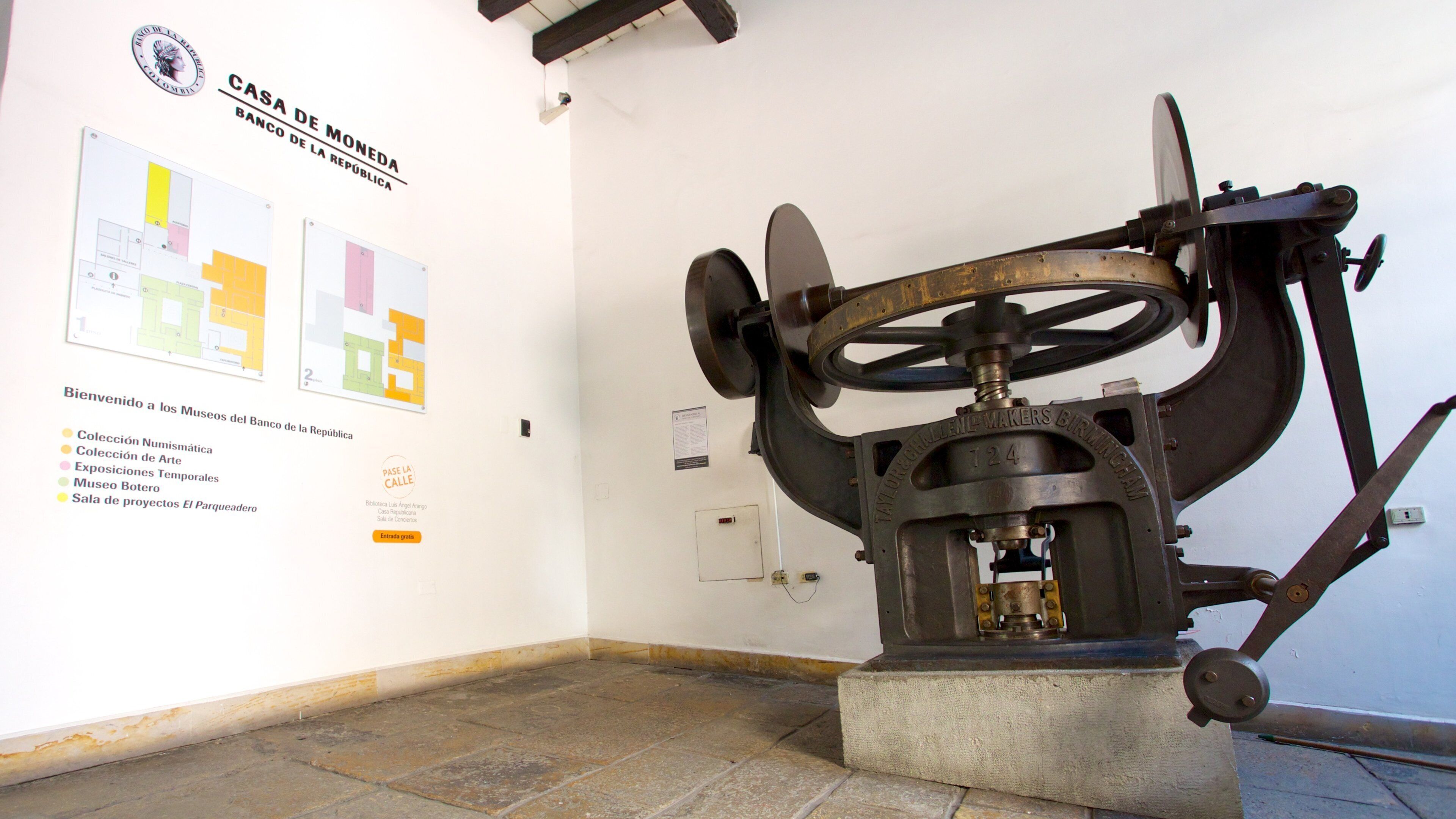 Casa de la Moneda which includes an administrative buidling and interior views