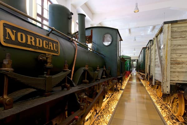 German National Railway Museum featuring interior views and heritage elements