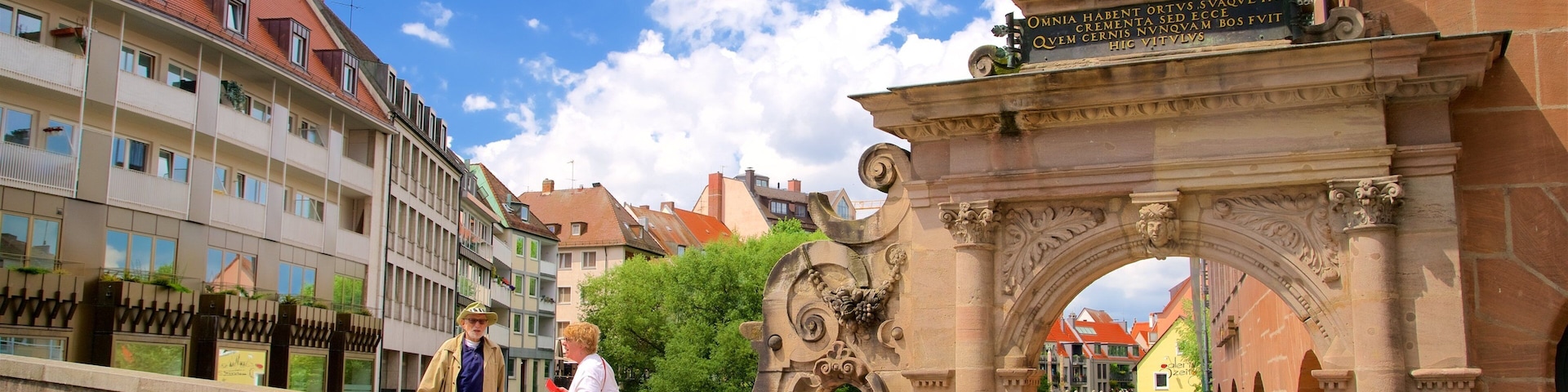 Fleischbrucke featuring heritage elements as well as a couple