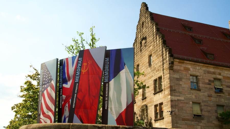 Justizpalast das einen Geschichtliches und Beschilderung