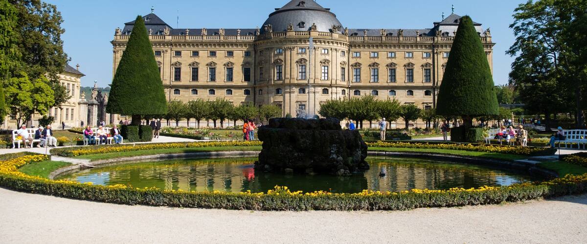At the gardens of Wurzburg Residenz