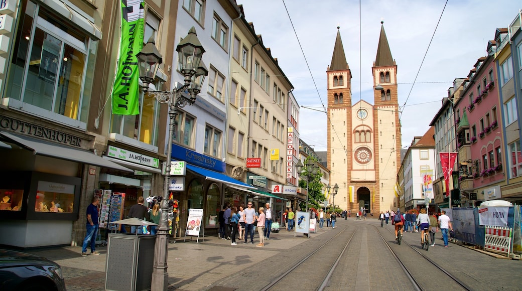 Catedral de Wurzburgo que incluye patrimonio de arquitectura y elementos del patrimonio