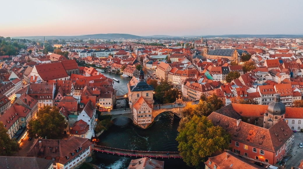 Bamberg, Germany. Aerial cityscape