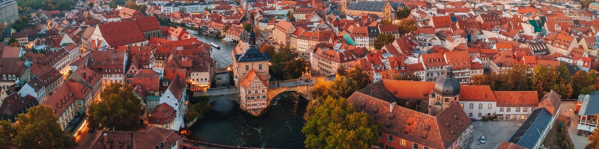 Bamberg, Germany. Aerial cityscape
