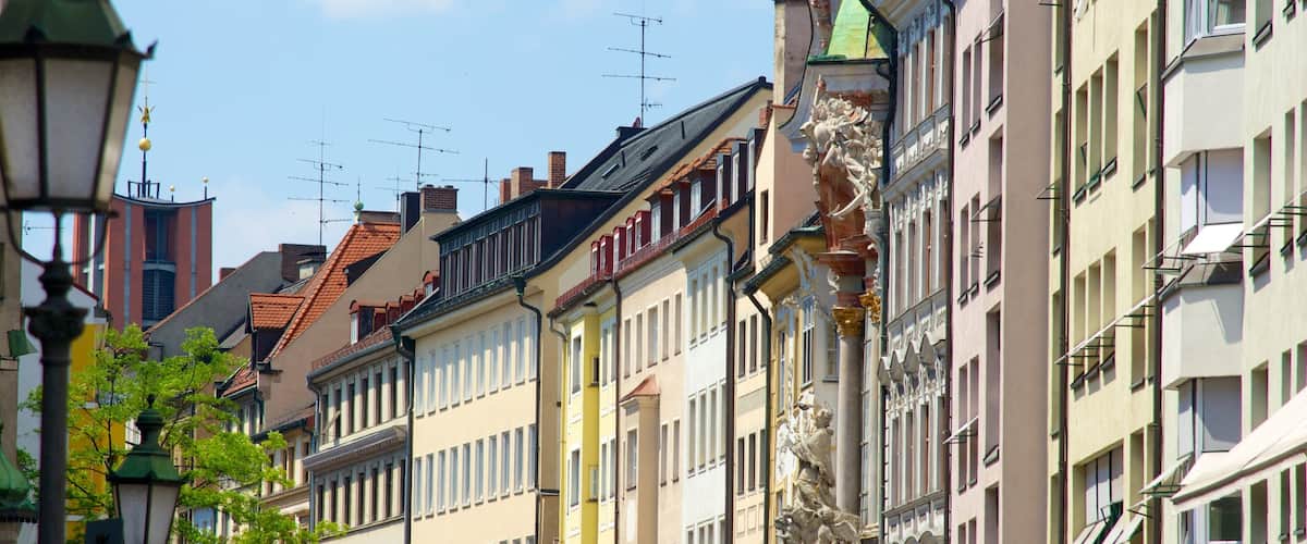 Asamkirche showing heritage architecture, a house and a city