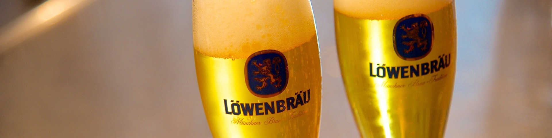Lowenbrau which includes drinks or beverages