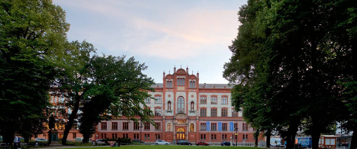 University of Rostock which includes heritage architecture and a garden