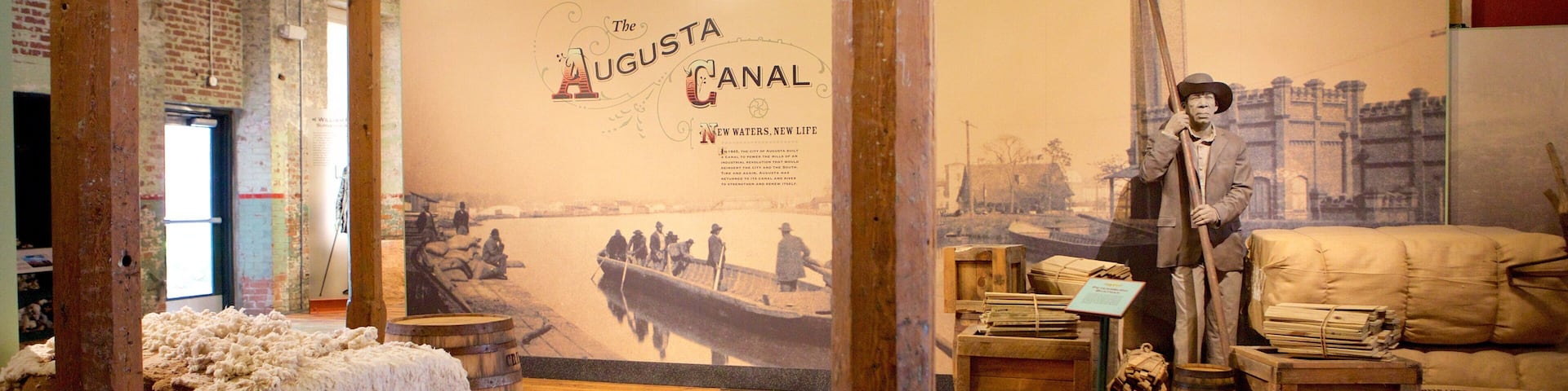 The Augusta Canal Interpretive Center at Enterprise Mill das einen Innenansichten