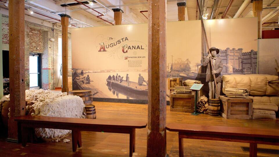 The Augusta Canal Interpretive Center at Enterprise Mill das einen Innenansichten