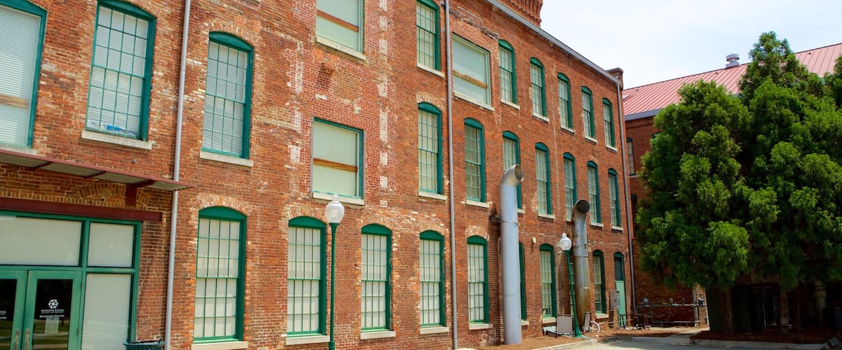 The Augusta Canal Interpretive Center at Enterprise Mill featuring heritage architecture