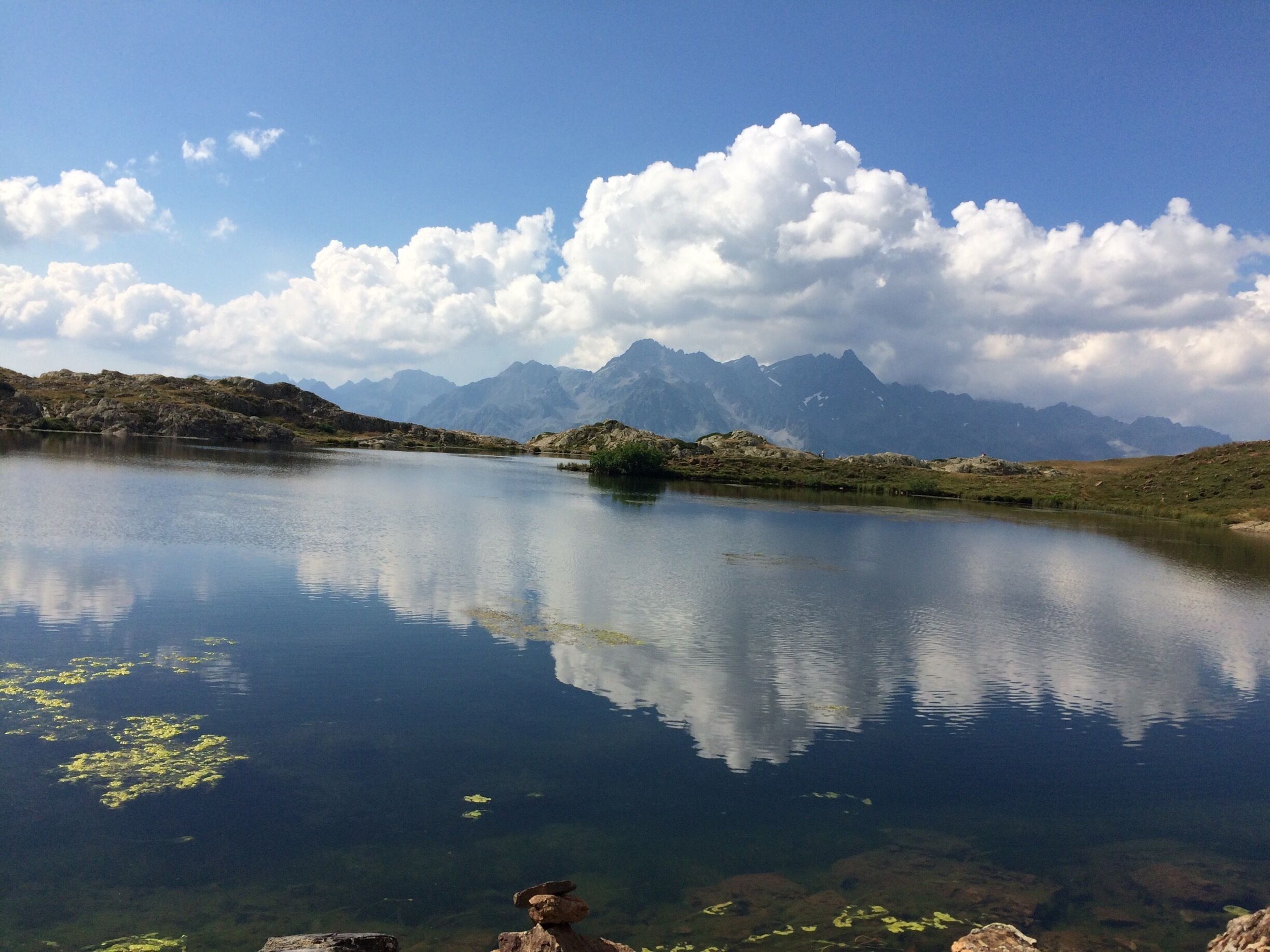 Beautiful landscape In alpes d huez 
