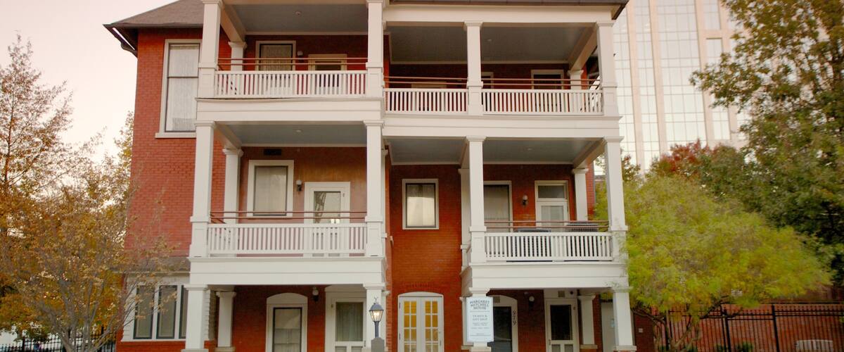 Margaret Mitchell House and Museum featuring a house, a city and autumn leaves