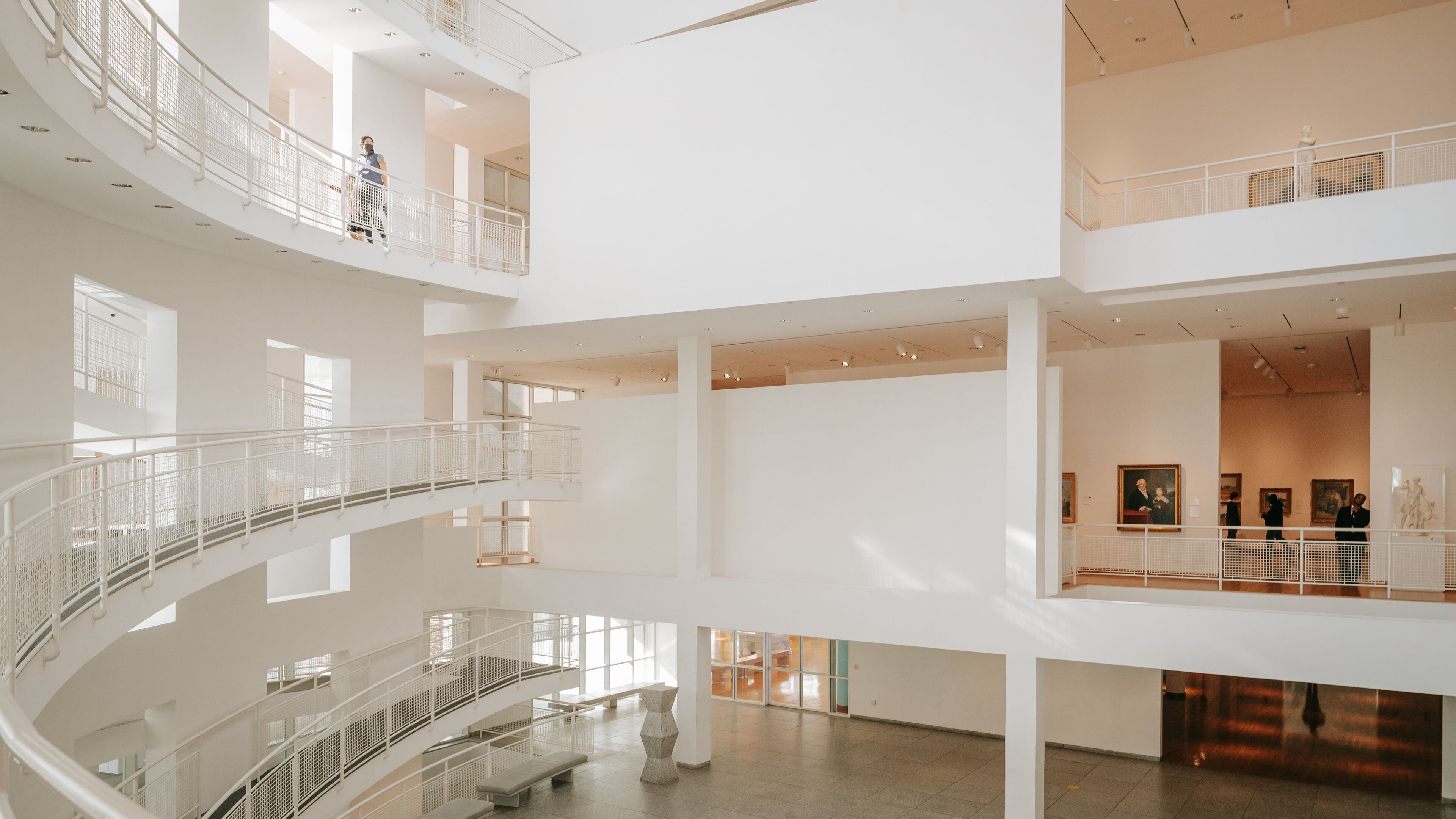 High Museum of Art which includes art and interior views