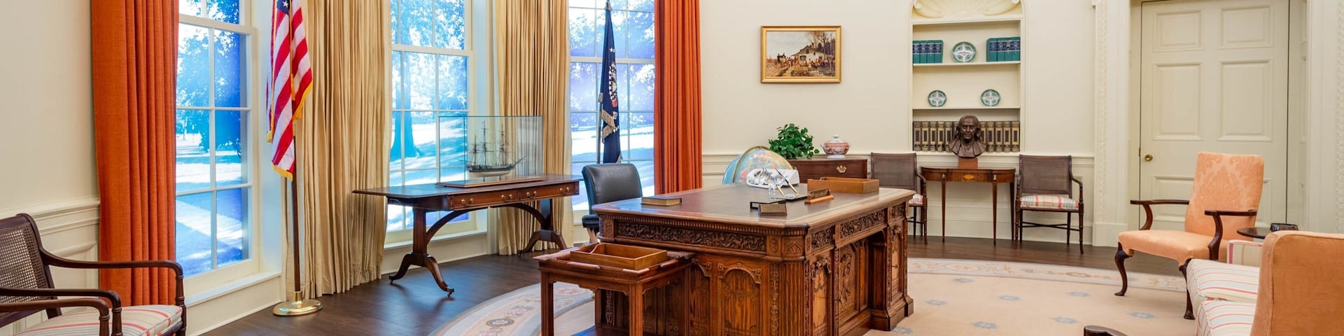 Jimmy Carter Library and Museum featuring heritage elements, an administrative buidling and interior views