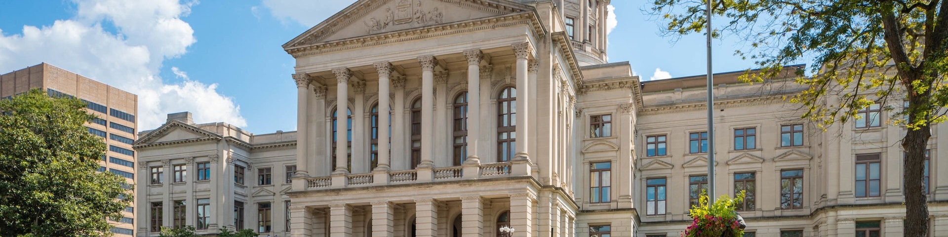 Georgia State Capitol which includes an administrative buidling and heritage architecture