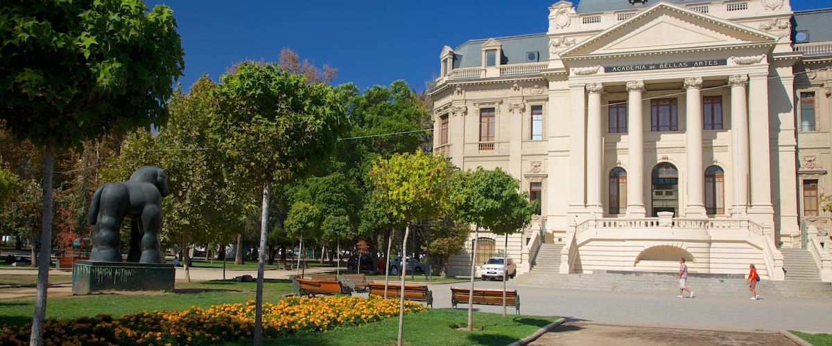 Museo de Arte Contemporáneo que incluye un parque