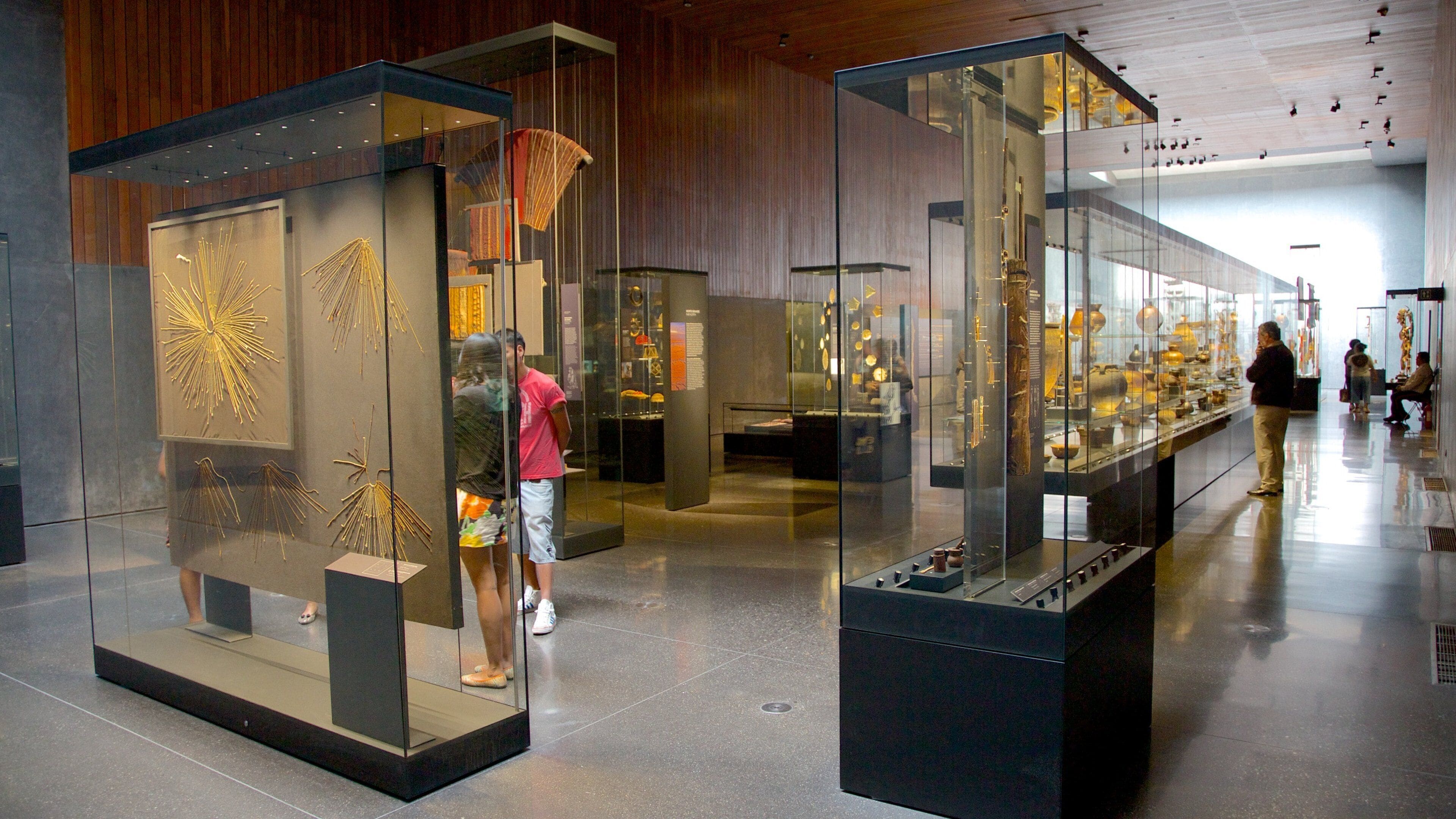 Museum of Chilean Precolombian Art featuring art and interior views
