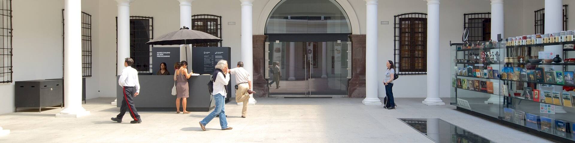 Chilenisches Museum für präkolumbische Kunst welches beinhaltet Kunst und Stadt