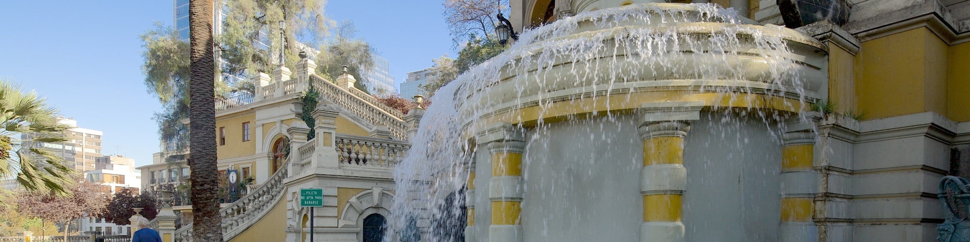 Santa Lucia Hill which includes a fountain and a castle