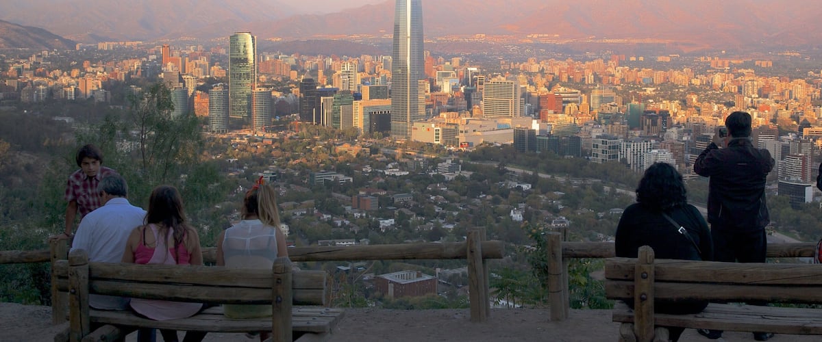 San Cristobal Hill featuring a city, a skyscraper and views