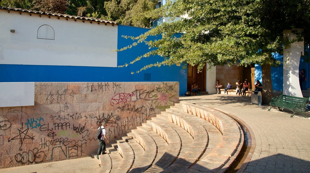 La Chascona showing street scenes