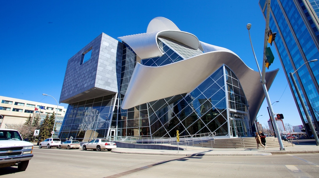 Art Gallery of Alberta which includes street scenes, art and a city