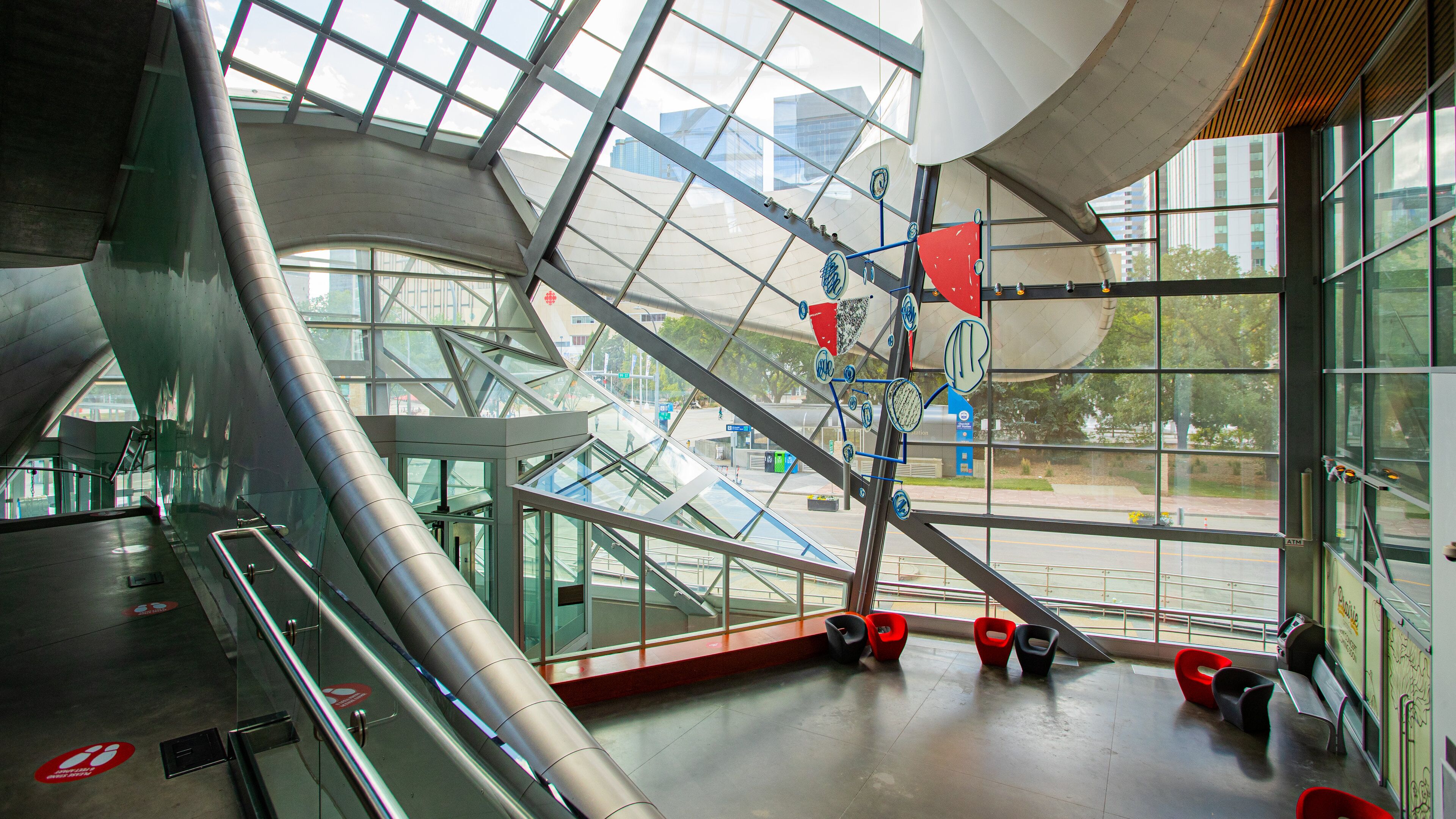 Art Gallery of Alberta showing modern architecture and interior views