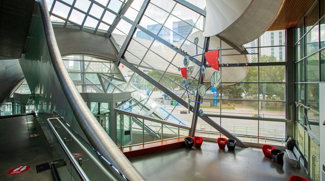 Art Gallery of Alberta showing modern architecture and interior views
