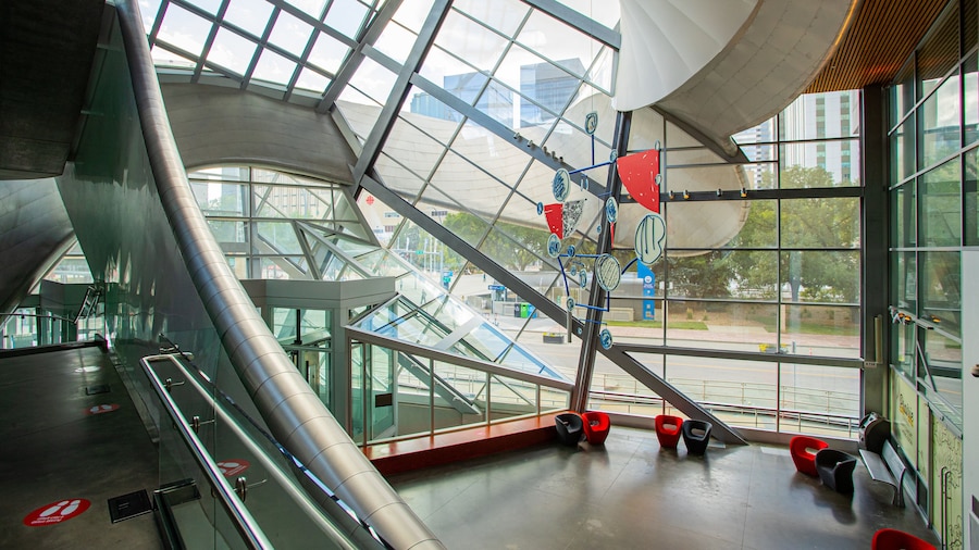 Art Gallery of Alberta showing modern architecture and interior views