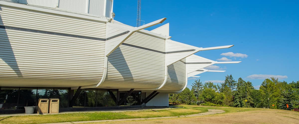 TELUS World of Science-Edmonton featuring modern architecture