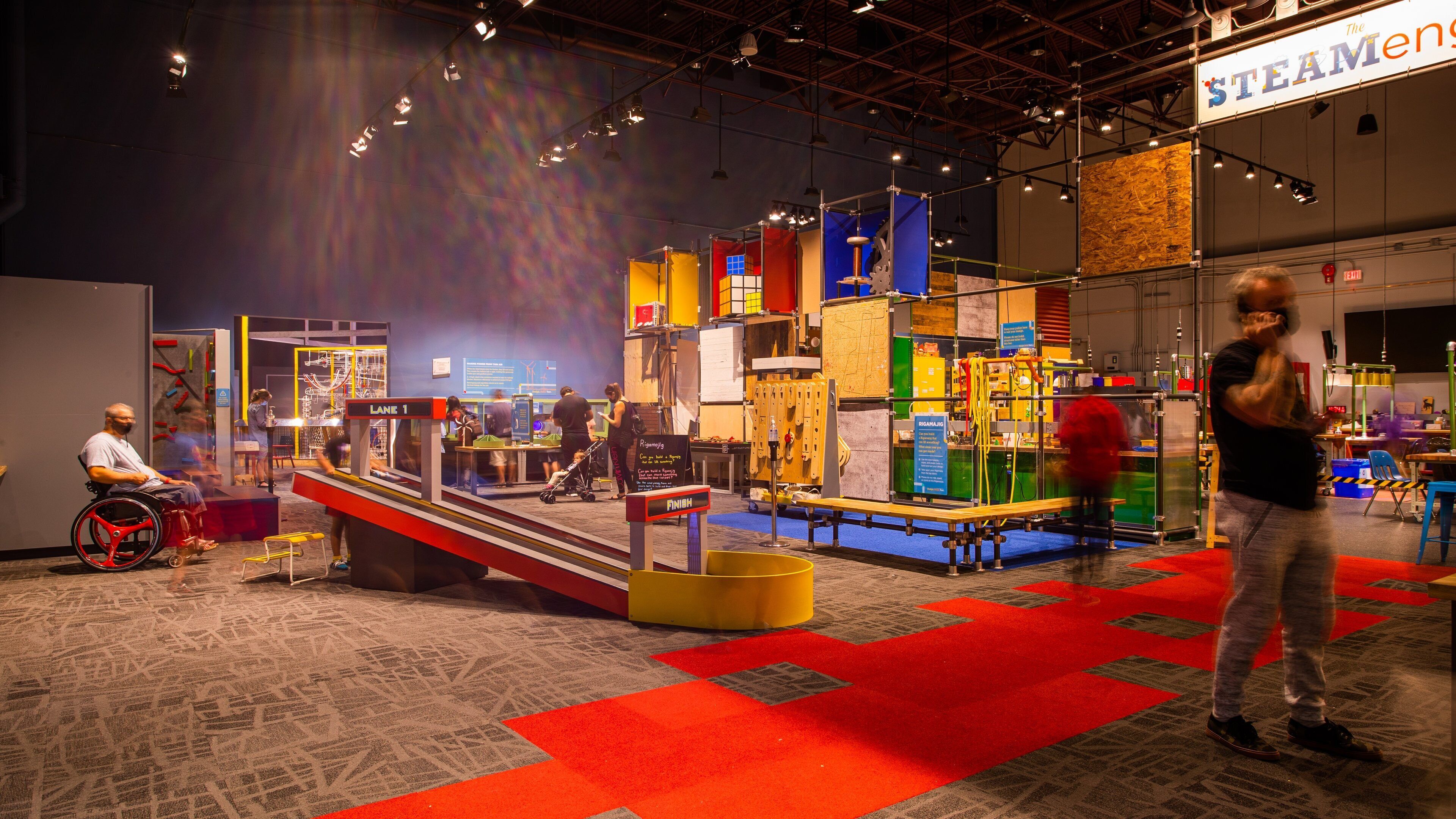 TELUS World of Science-Edmonton featuring interior views and a playground