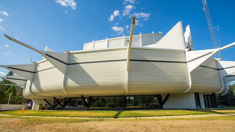 TELUS World of Science-Edmonton which includes modern architecture