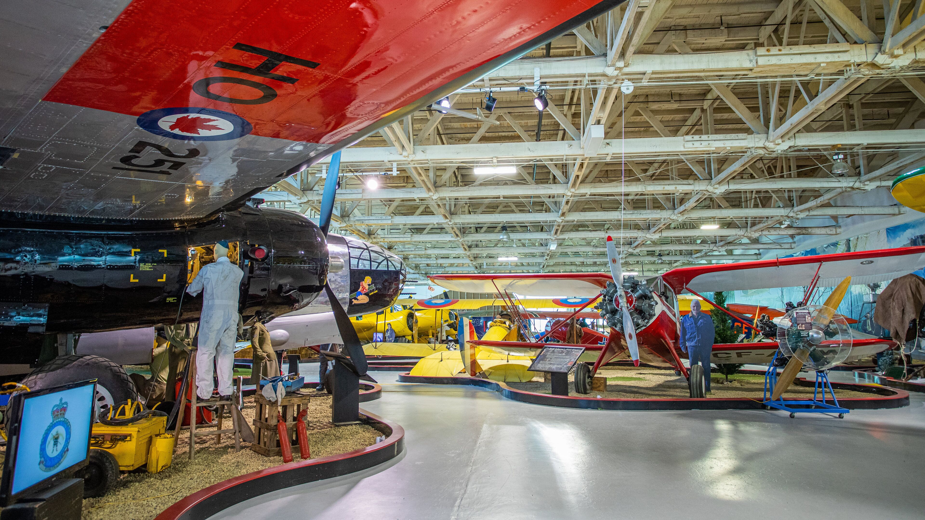 Alberta Aviation Museum which includes interior views