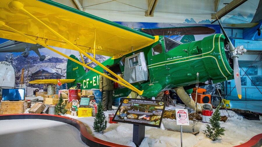 Alberta Aviation Museum showing interior views
