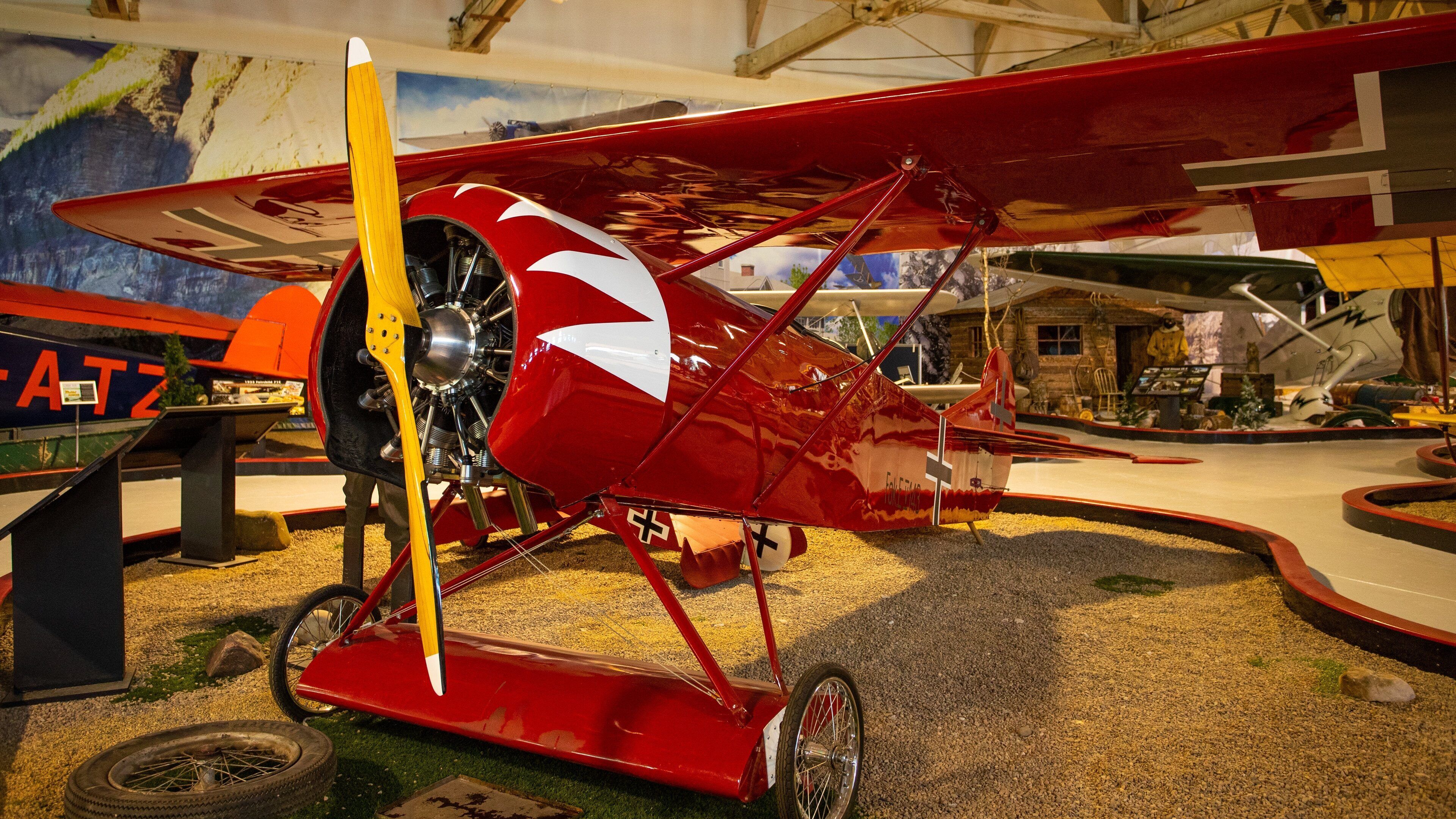 Alberta Aviation Museum showing interior views