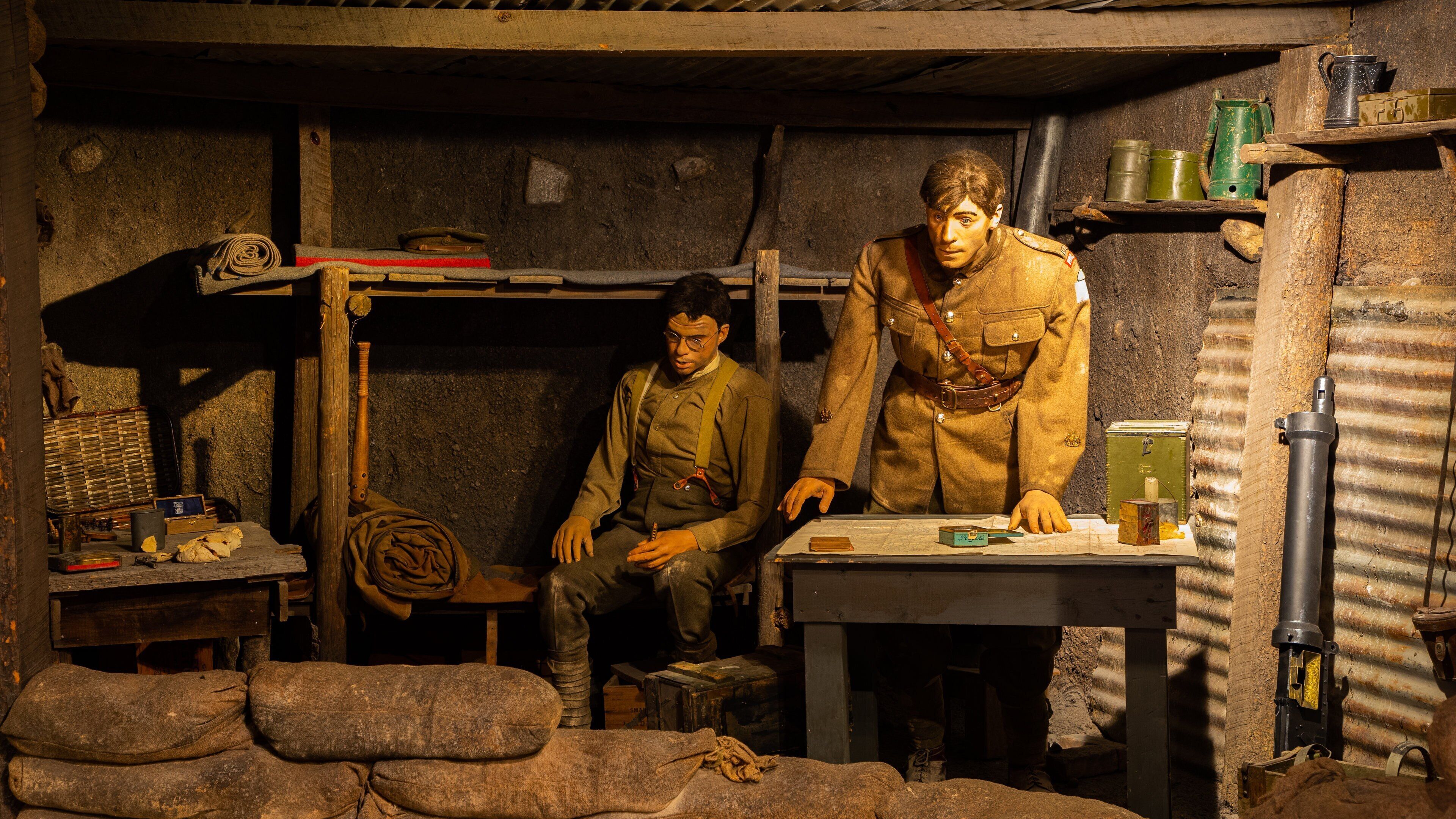 The Military Museums showing interior views