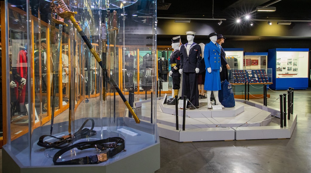 The Military Museums showing interior views