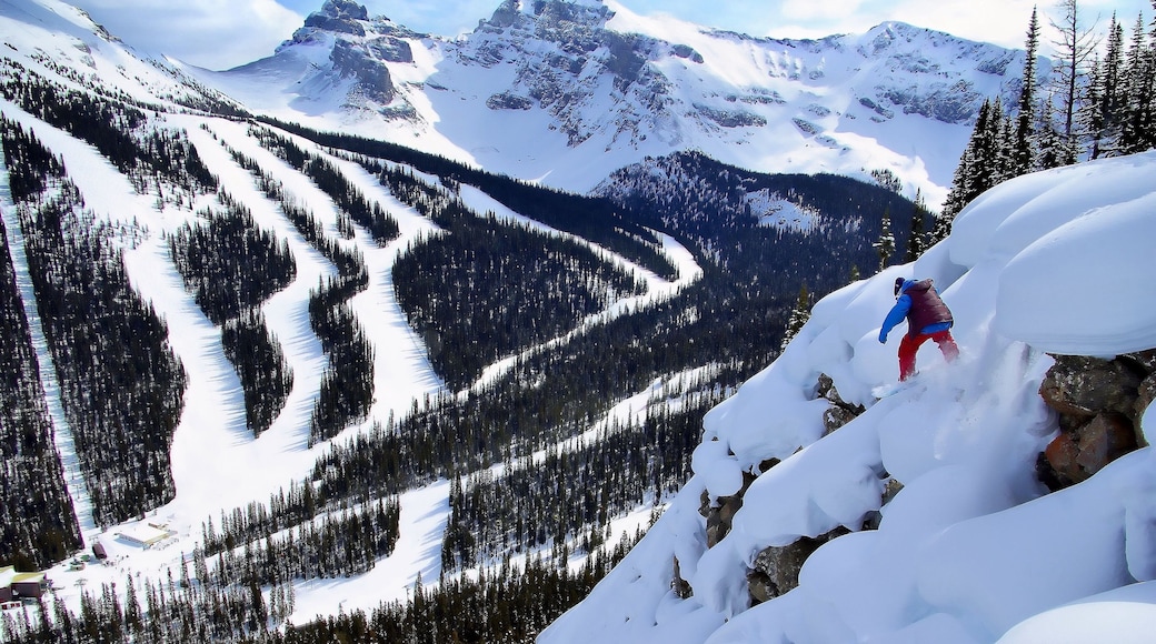 Sunshine Village showing views, snow boarding and landscape views
