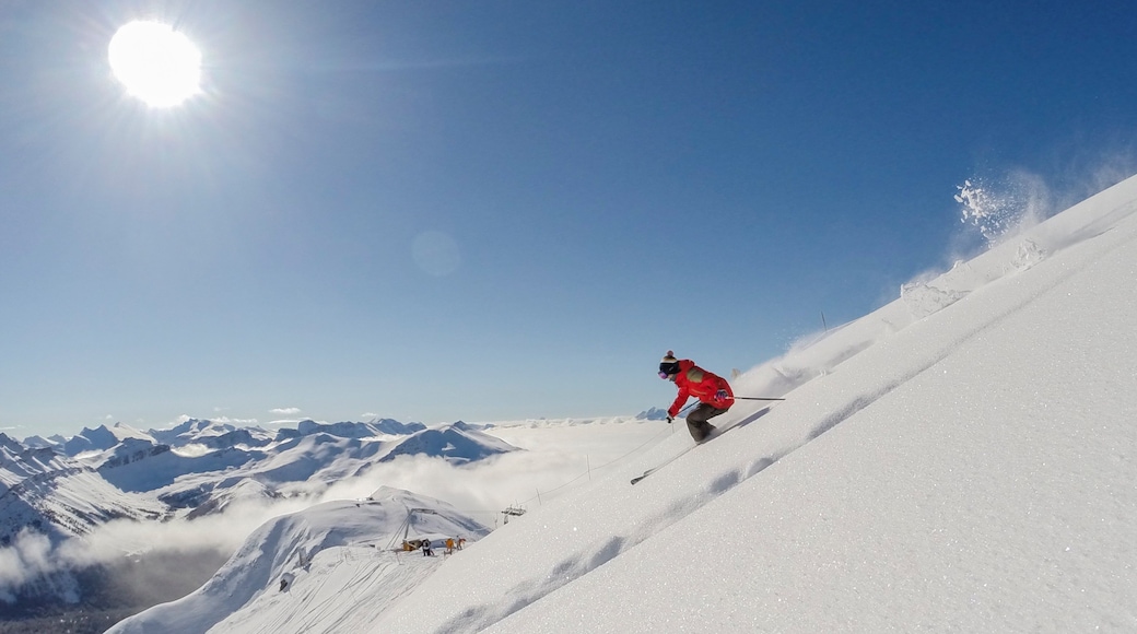 Lake Louise Mountain Resort featuring snow skiing, mountains and snow