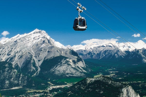 Banff Gondola qui includes panoramas, montagnes et gondole