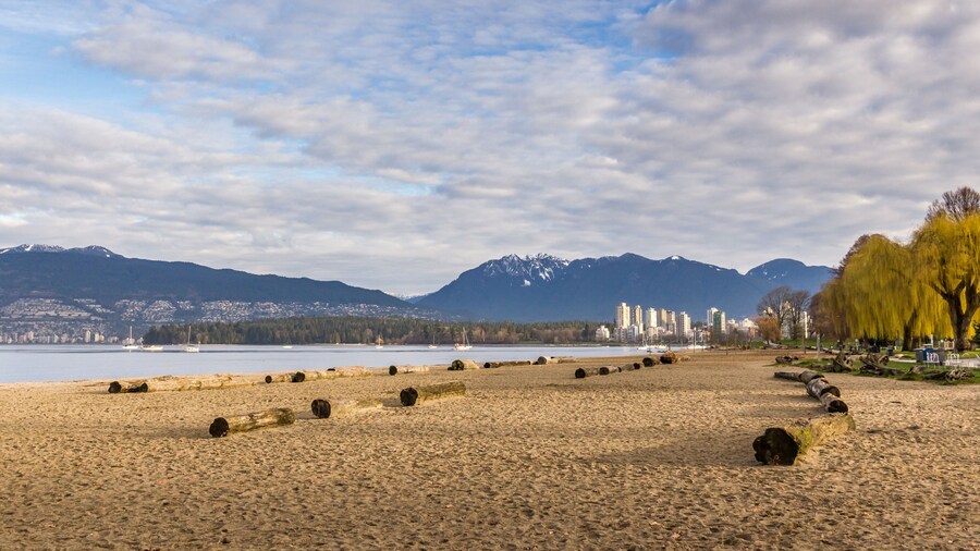 Kitsilano beach in Vancouver BC Canada
