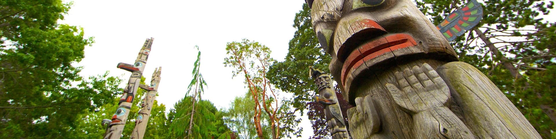 Thunderbird Park - Royal BC Museum featuring a park