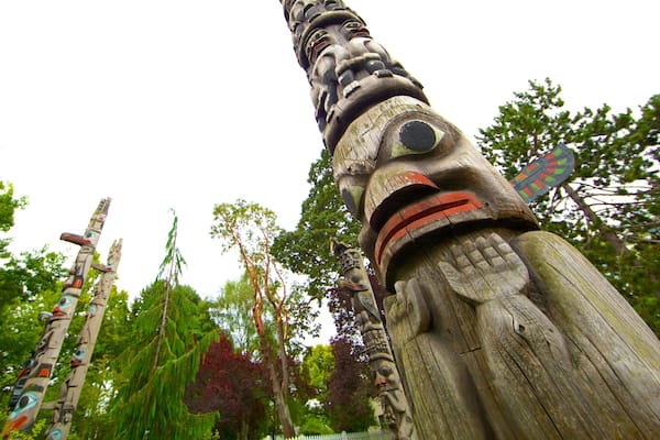 Thunderbird Park - Royal BC Museum featuring a park