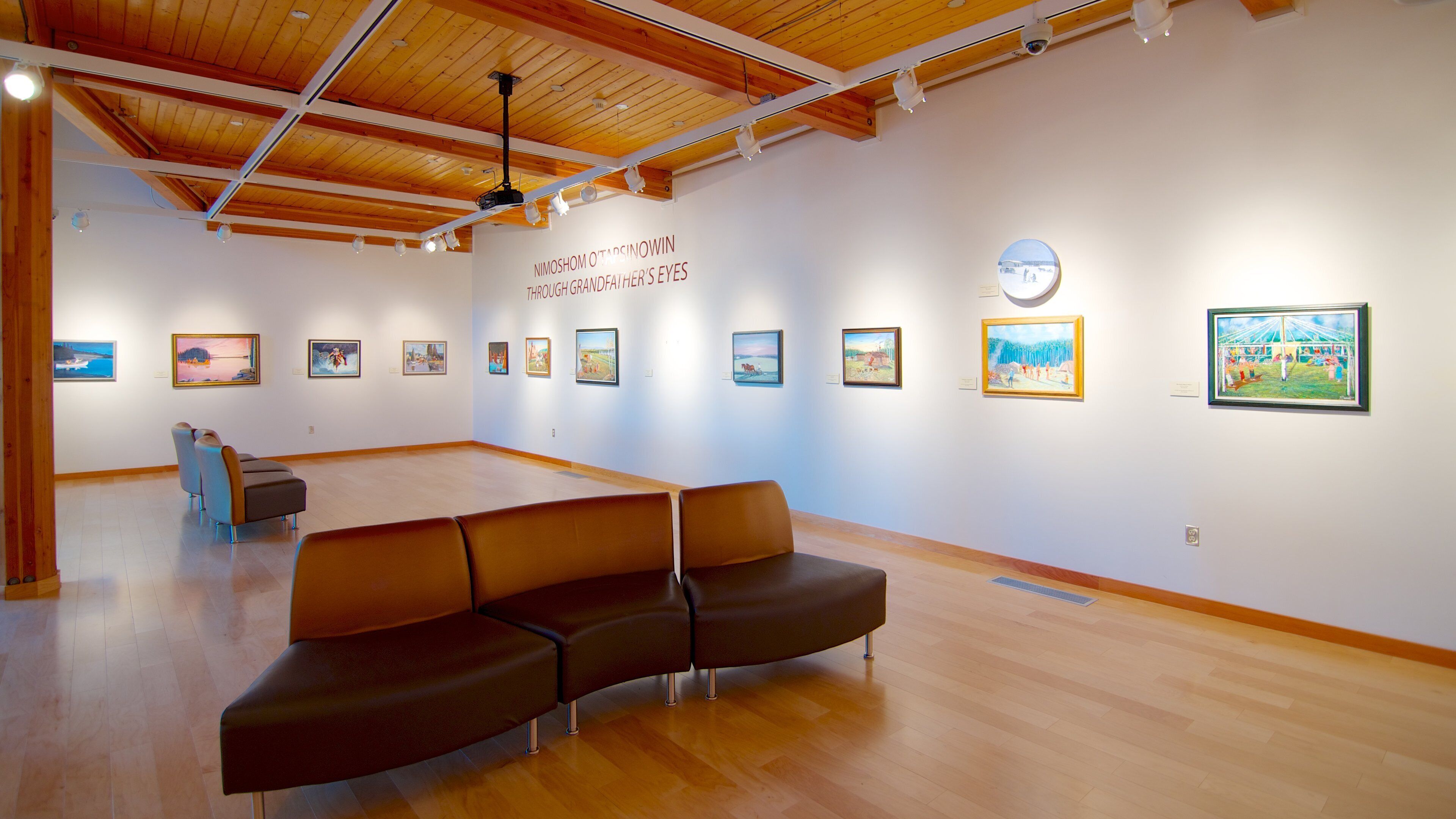 Wanuskewin Heritage Park che include arte e vista interna