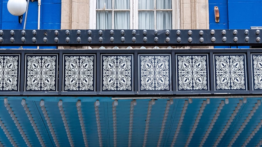 Colonial architecture detail of the Royal Alexandra Theatre in Toronto, Canada