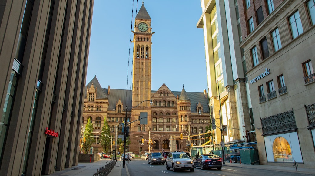 Toronto City Hall which includes heritage architecture and a city